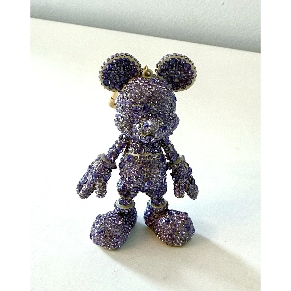 Disney x Baublebar Mickey Mouse Keychain Bag Charm - Purple‎ Crystal Iridescent